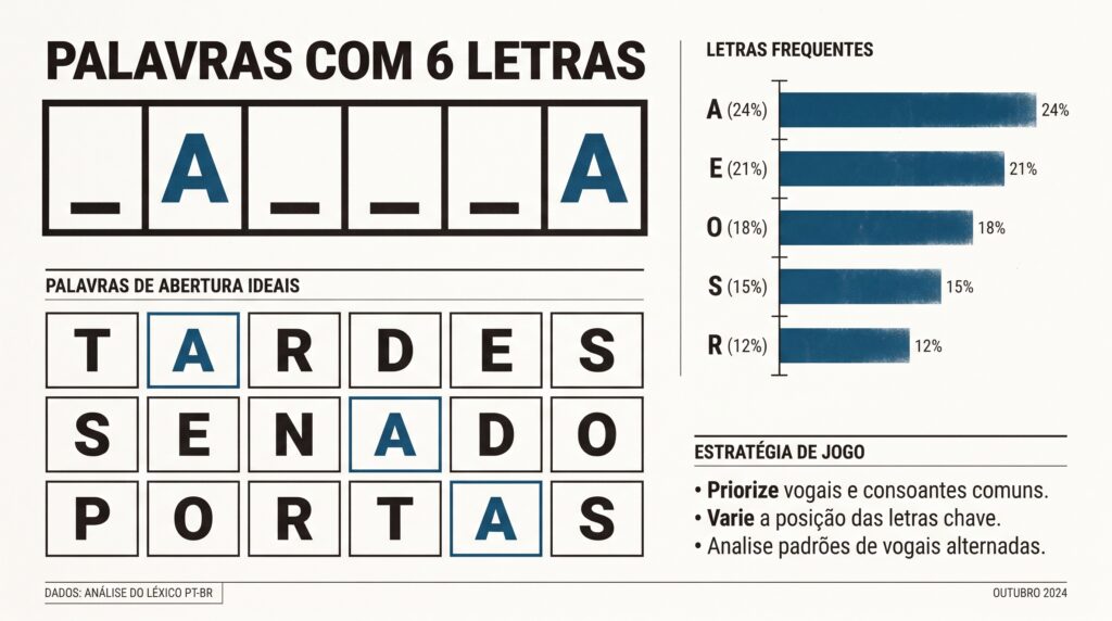 Palavras com 6 letras: lista em português